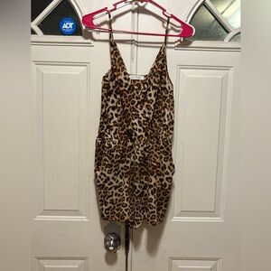 Bear Dance Brown Leopard Print Top